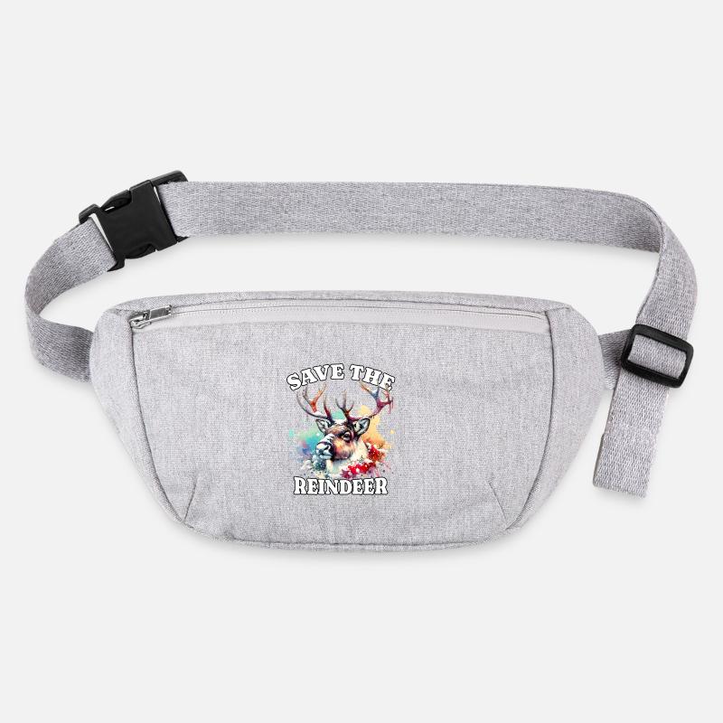 Rentier Save Reindeer Stanley/Stella recycelte Gürteltasche