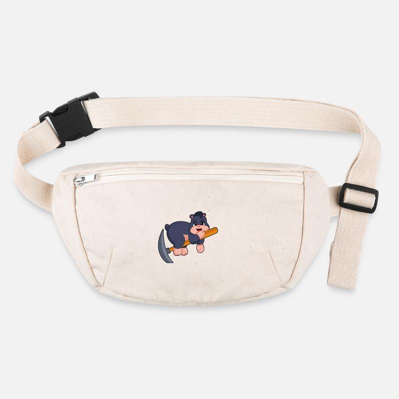 Mole Miner Pickaxe Stanley/Stella recycled Hip Bag 