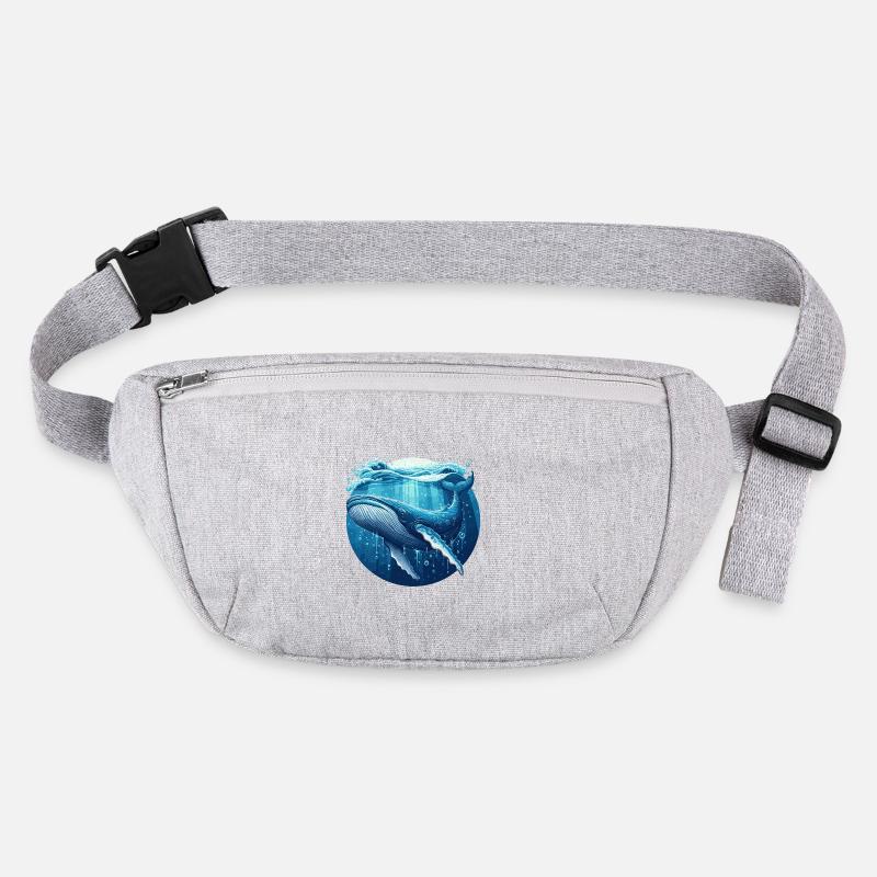 Baleine bleue Sac banane recyclé Stanley/Stella