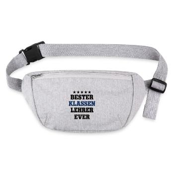 Bester Klassen Lehrer Schule Klassenlehrer - Stanley/Stella recycelte Gürteltasche - Grau meliert - Vorne