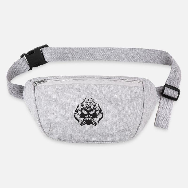Bear Grizzly Muscles Musculation Gym Sac banane recyclé Stanley/Stella