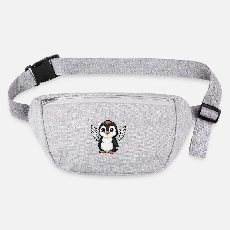 Ange pingouin mignon avec des ailes d’ange dessin animé Sac banane recyclé Stanley/Stella