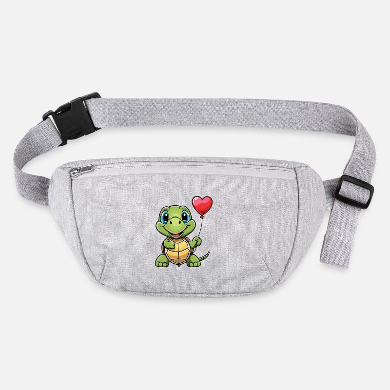 Schildkröte Herz - Valentinstag Stanley/Stella recycelte Gürteltasche