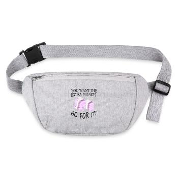 Money Motivation Profit Profit Performance Yield - Stanley/Stella recycled Hip Bag  - heather grey - Front