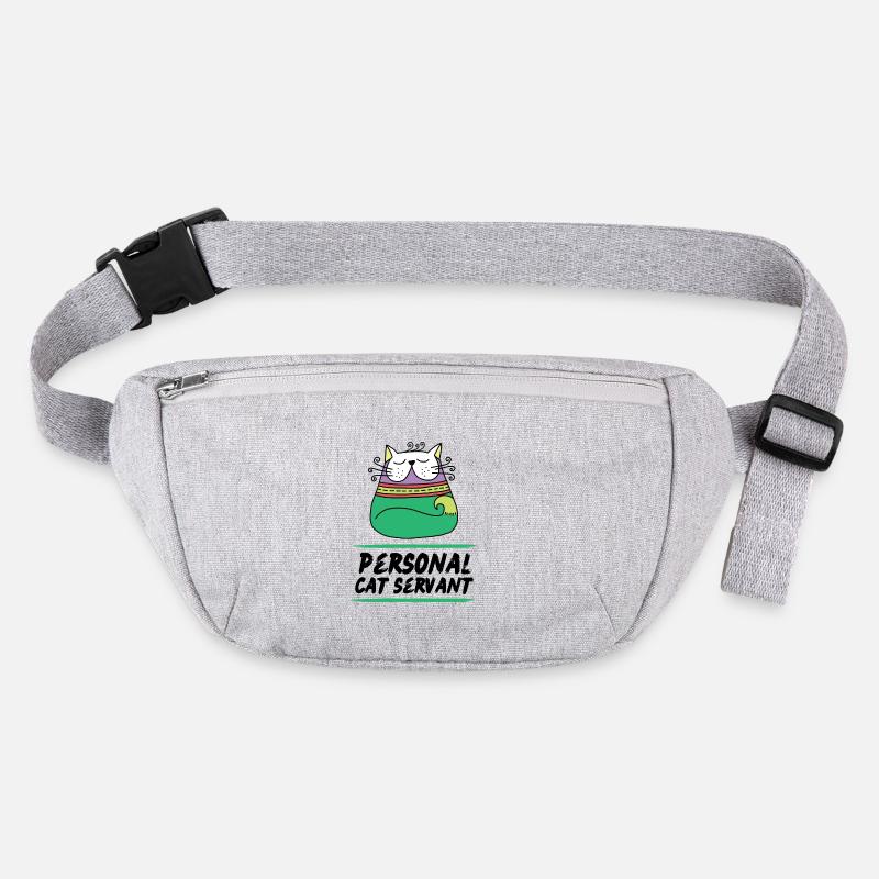 Cat Art Personal Cat Servant Cat Pet Owner Stanley/Stella recycled Hip Bag 