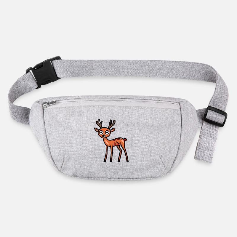 Cerf Halloween Bande dessinée drôle Sac banane recyclé Stanley/Stella