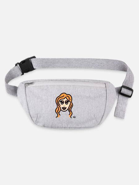 Vierge grande - Sac banane recyclé Stanley/Stella - gris chiné - Devant