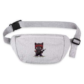 Rambo's Kitty Vendetta - Stanley/Stella recycled Hip Bag  - heather grey - Front