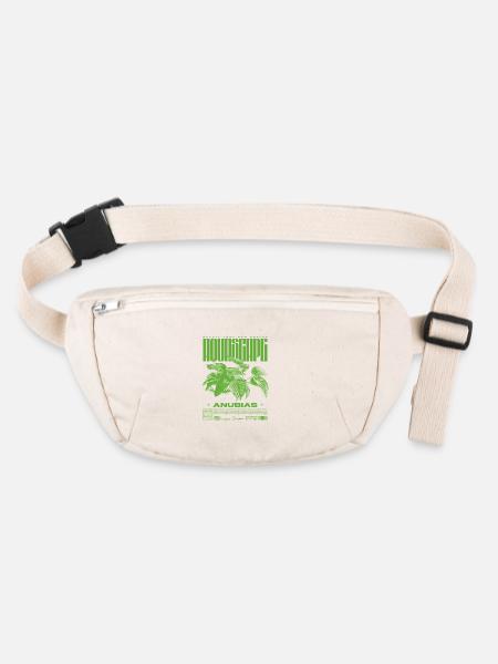 Aquascaping Anubias Aquatic Plant Fish Keeper - Stanley/Stella recycled Hip Bag  - natural - Front