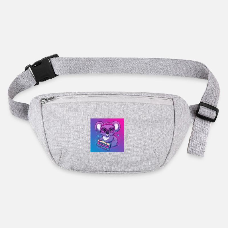 Funny Koala with Cassette - 80s Vibes Stanley/Stella recycled Hip Bag 