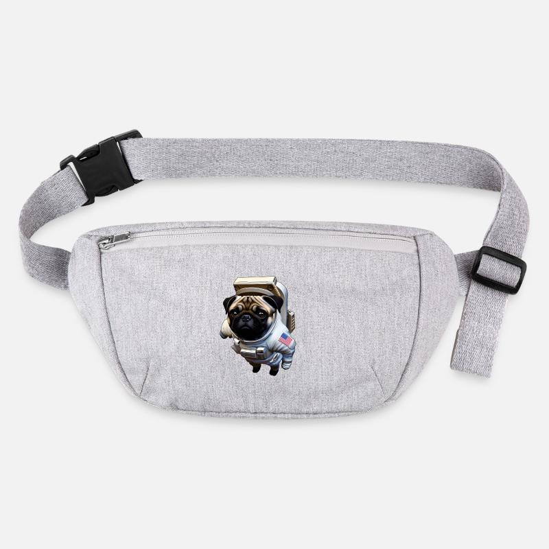 Pug floating in space Stanley/Stella recycled Hip Bag 