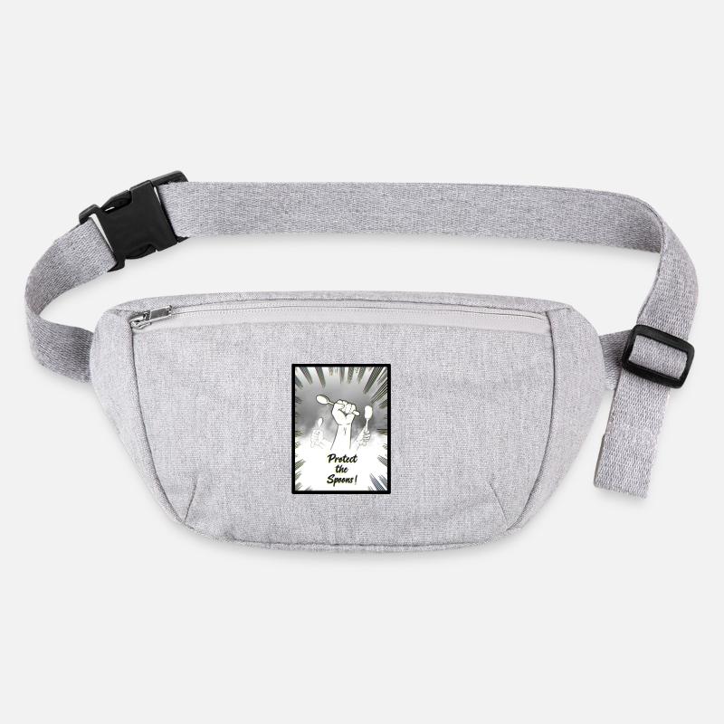 save the spoons - Stanley/Stella recycelte Gürteltasche - Grau meliert