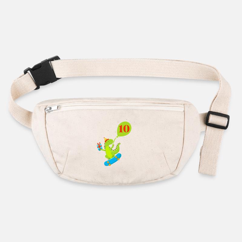 10e anniversaire dinosaure mignon Sac banane recyclé Stanley/Stella