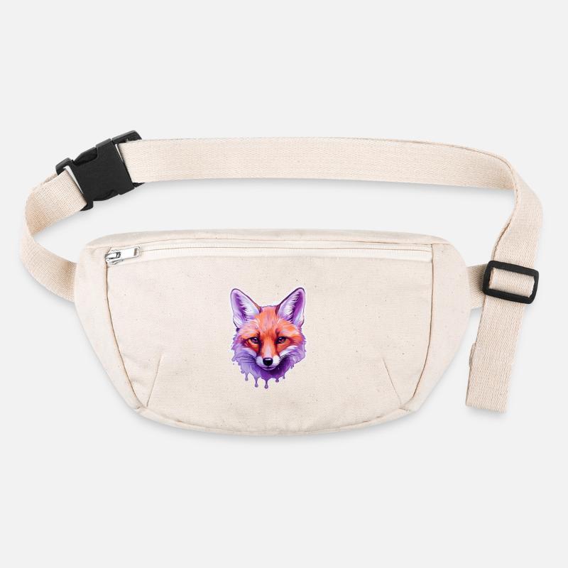 Colorful Fox Head Stanley/Stella recycled Hip Bag 