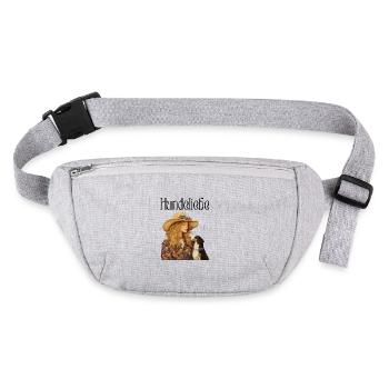 Doggo Love - Stanley/Stella recycelte Gürteltasche - Grau meliert - Vorne