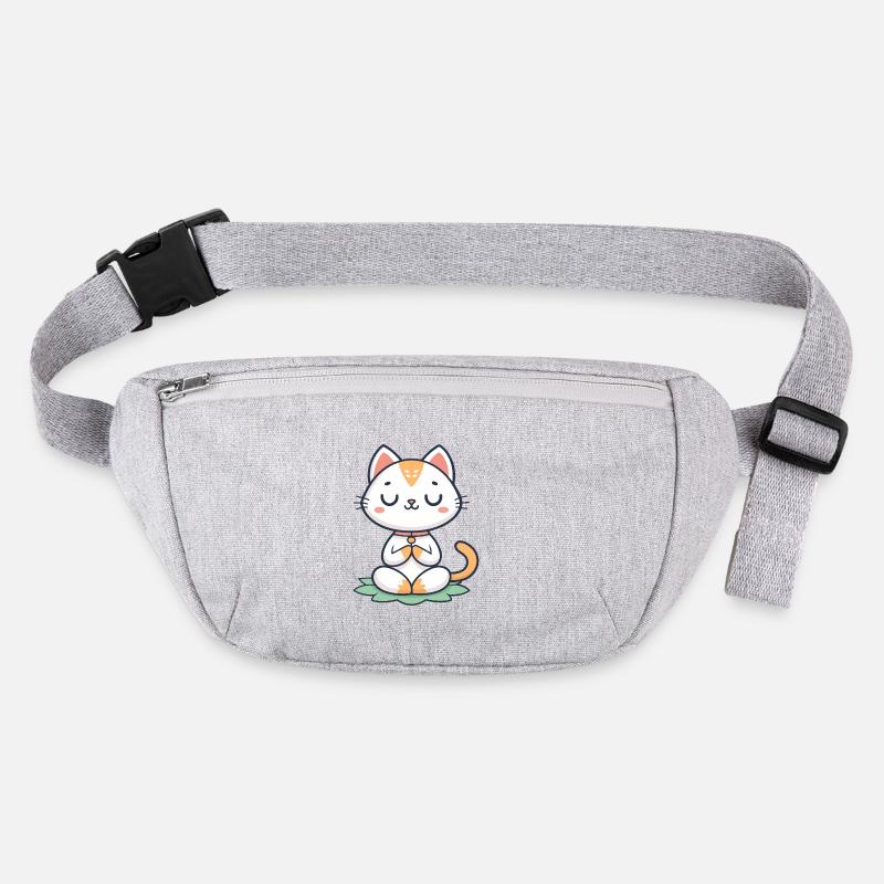 Chat zen Méditatif Sac banane recyclé Stanley/Stella