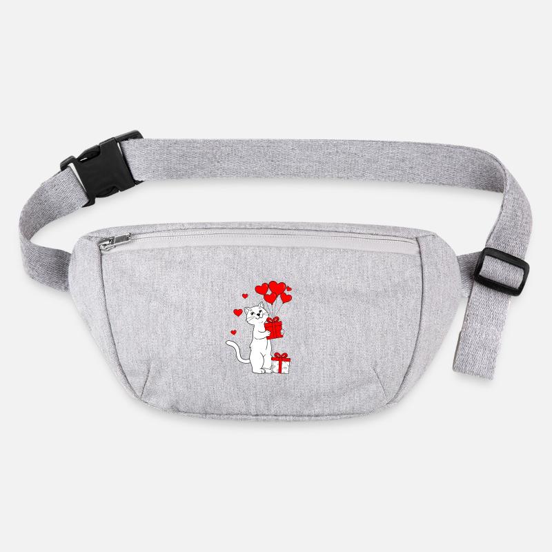 Chat à la Saint-Valentin Sac banane recyclé Stanley/Stella