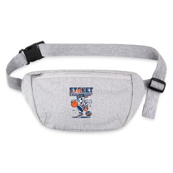 Streetball Basket-ball Joueurs de basket-ball - Sac banane recyclé Stanley/Stella - gris chiné - Devant
