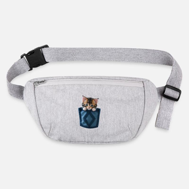 Chat dans un sac chaton mignon Sac banane recyclé Stanley/Stella