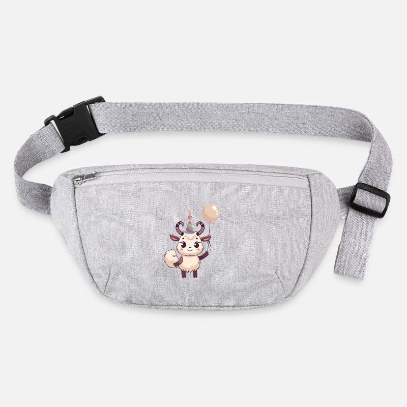 Mountain Goat Birthday Comic Cute Stanley/Stella recycled Hip Bag 
