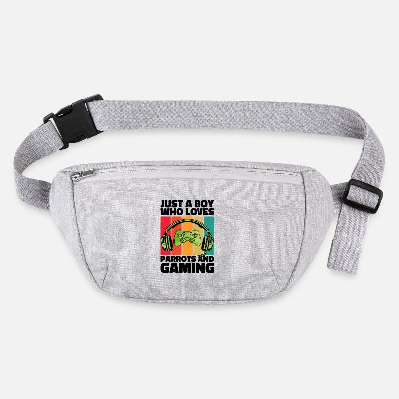 Gamer & Parrots: Videospiele & bunte Abenteuer Stanley/Stella recycelte Gürteltasche