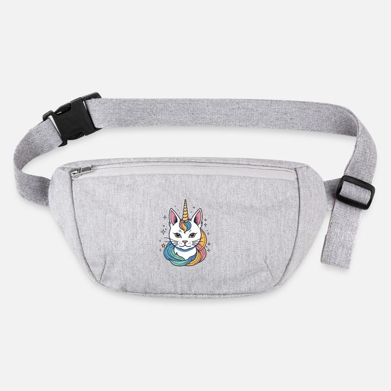 Regenbogen Einhorn Katze Stanley/Stella recycelte Gürteltasche