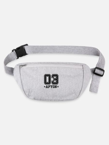 Afyon 03 - Stanley/Stella recycled Hip Bag  - heather grey - Front