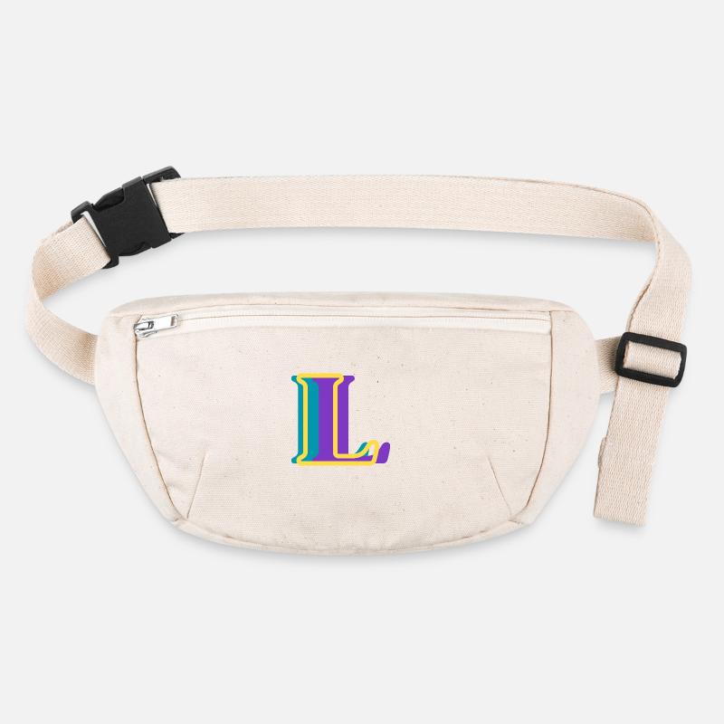 Mehrfarbiger Buchstabe l Stanley/Stella recycelte Gürteltasche