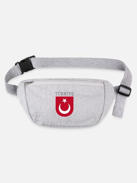 Turkey Türkiye - Stanley/Stella recycled Hip Bag  - heather grey - Front