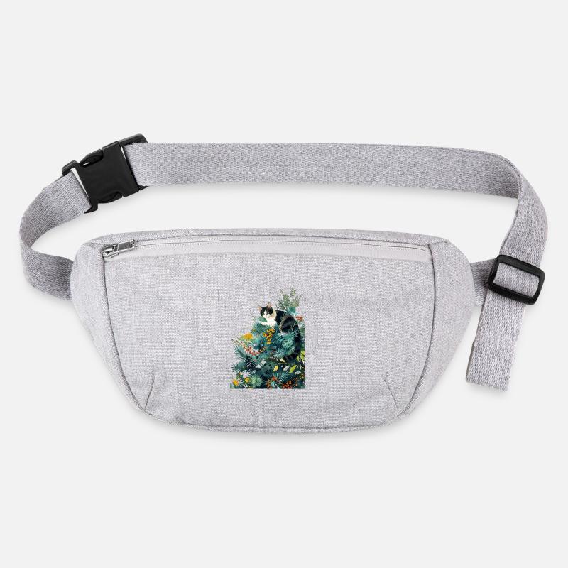 Katze am Weihnachtsbaum Stanley/Stella recycelte Gürteltasche