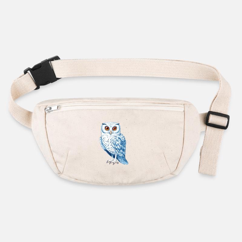 Snow White Blue Owl Drawing Stanley/Stella recycled Hip Bag 