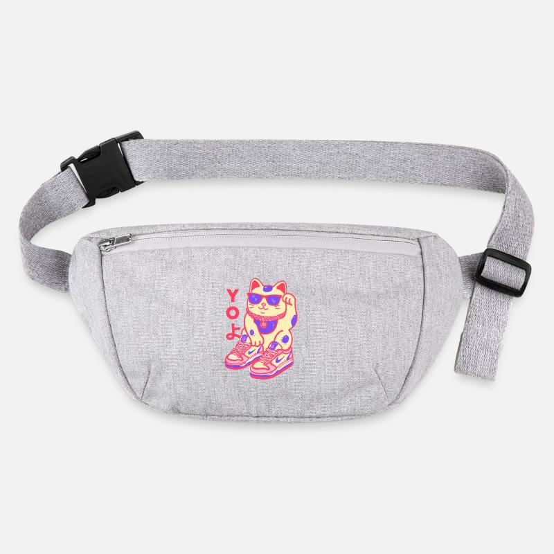Chat basket néon Kawaii Maneki Sac banane recyclé Stanley/Stella