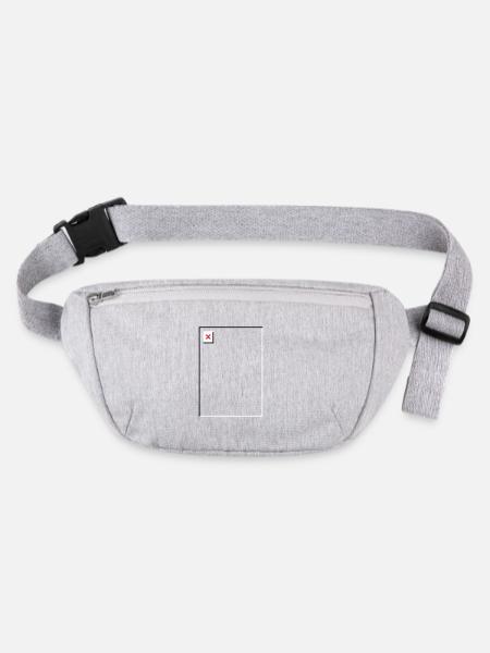 Missing Image – File Not Found Portrait - Stanley/Stella recycled Hip Bag  - heather grey - Front