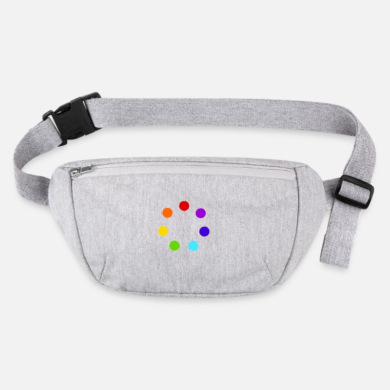 Circle of multicolored spheres Stanley/Stella recycled Hip Bag 