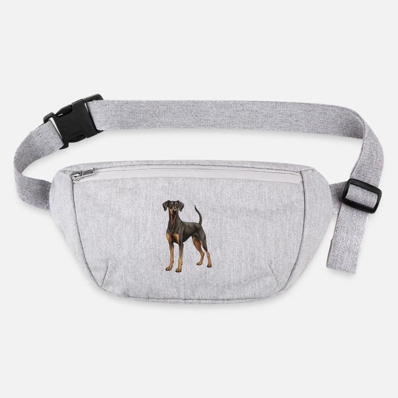 Doberman Hund Tier Stanley/Stella recycelte Gürteltasche