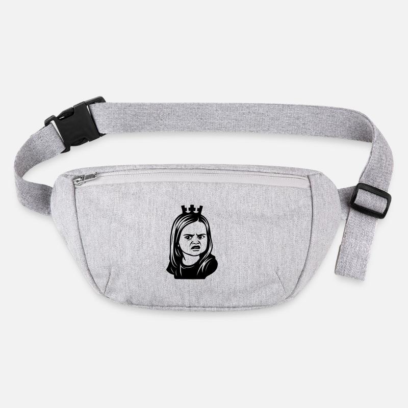 Fille mème sceptique avec couronne Sac banane recyclé Stanley/Stella
