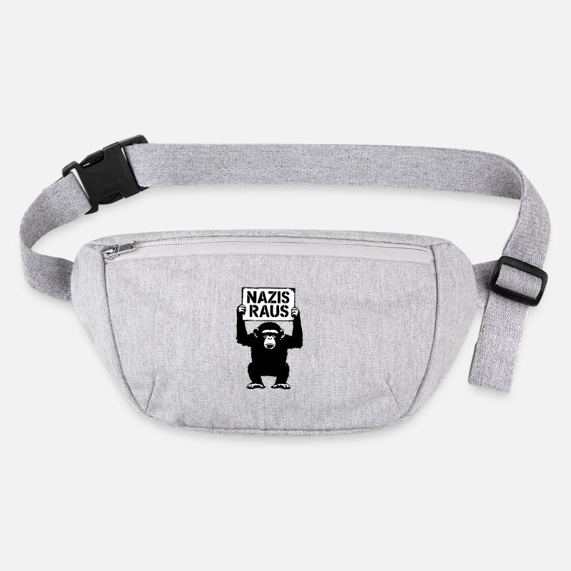 Grim monkey est contre le racisme Sac banane recyclé Stanley/Stella