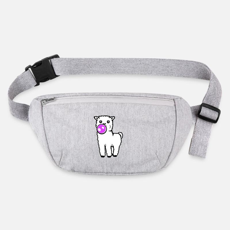 Lama Chewing-gum Debout Corps entier Devant mignon Cool Sac banane recyclé Stanley/Stella