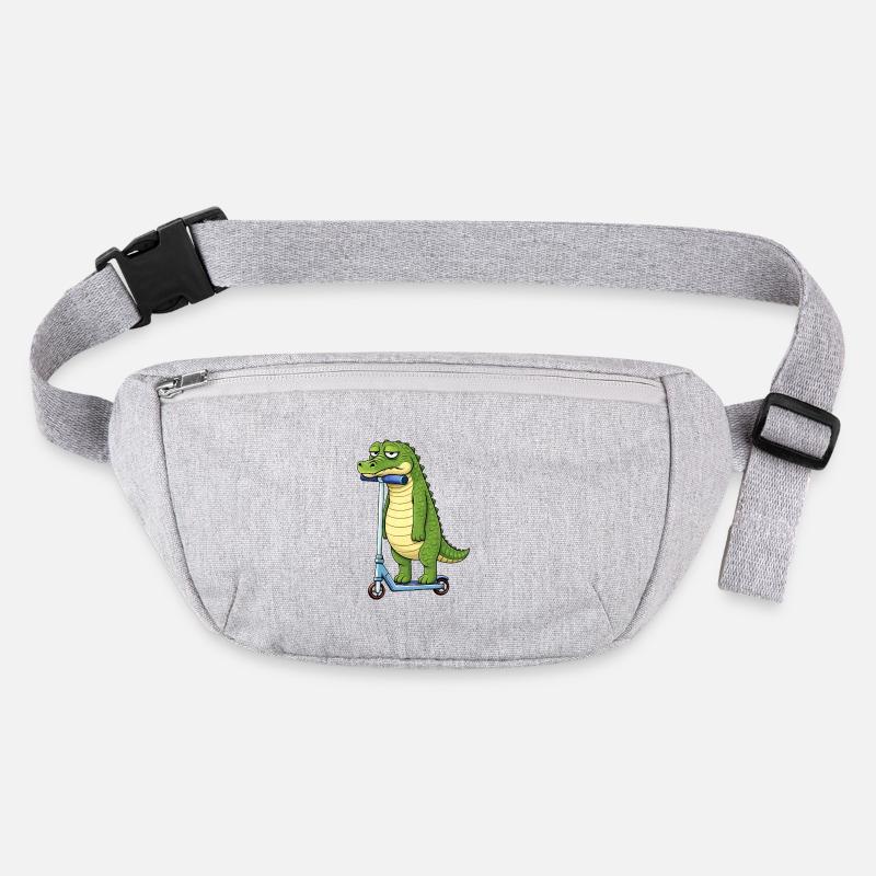 Dessin animé Crocodile Scooter Amitié Solitaire Sac banane recyclé Stanley/Stella