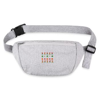 Christmas Theme - Stanley/Stella recycled Hip Bag  - heather grey - Front