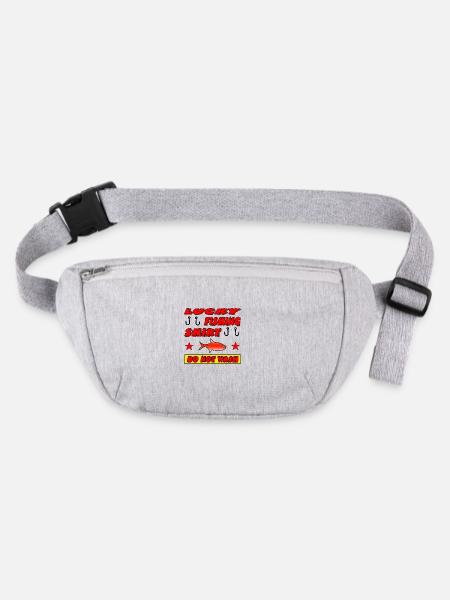 Pêche - Sac banane recyclé Stanley/Stella - gris chiné - Devant
