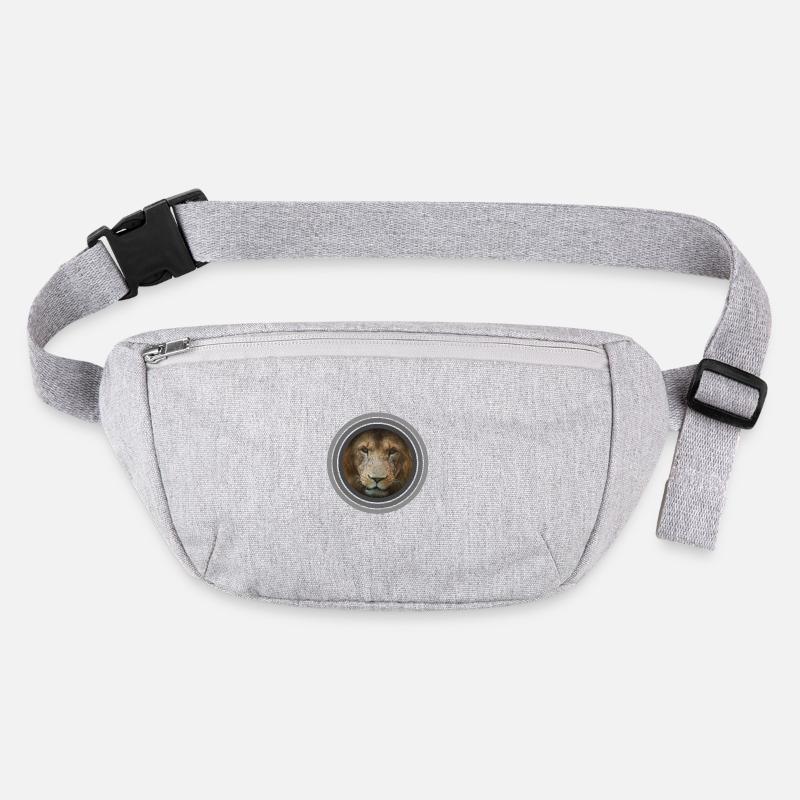 Lion color circles black white Stanley/Stella recycled Hip Bag 