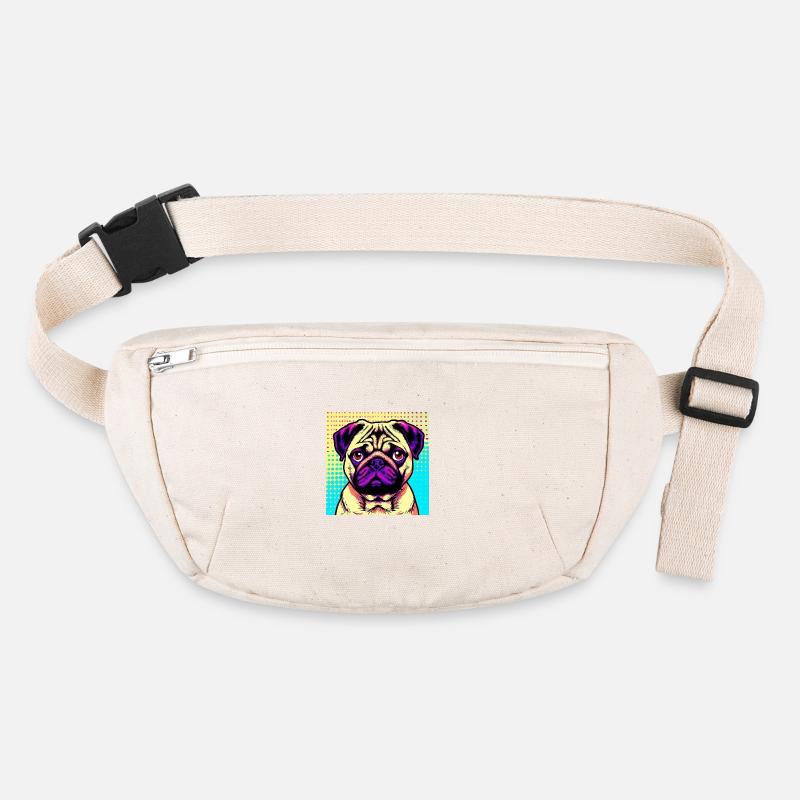 Pug Pop Art Stanley/Stella recycled Hip Bag 