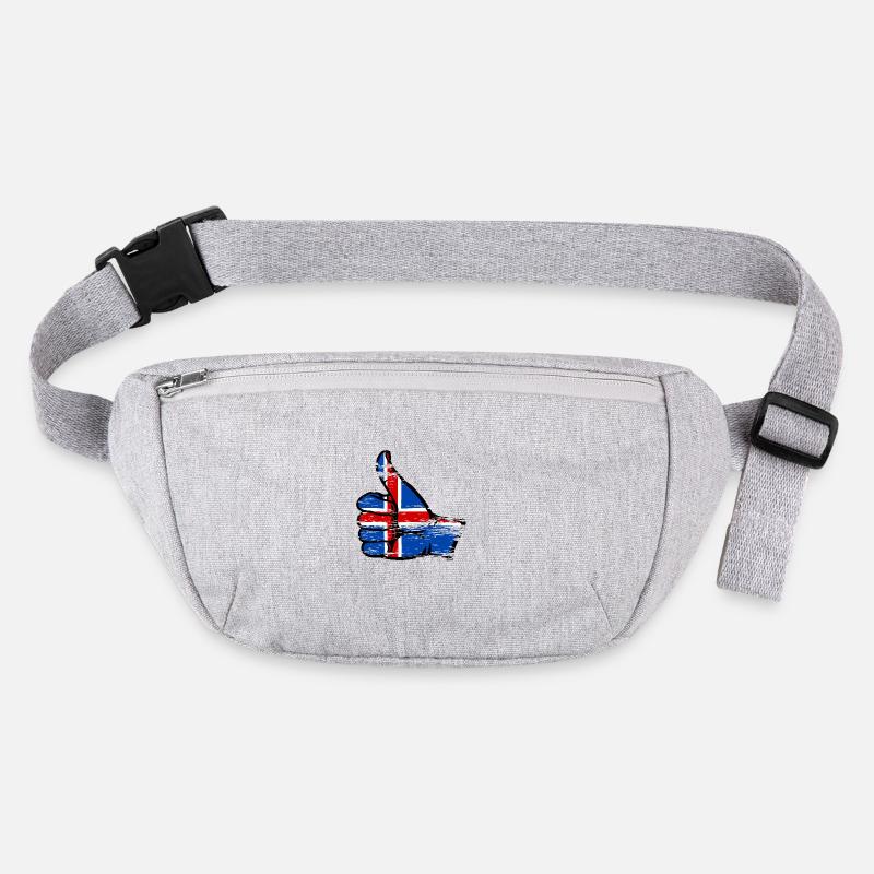 Drapeau de l’Islande Tout effacer l’icône utilisée Sac banane recyclé Stanley/Stella