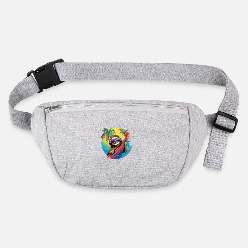 Cooles Faultier Geschenk Urlaub Langschläfer Stanley/Stella recycelte Gürteltasche