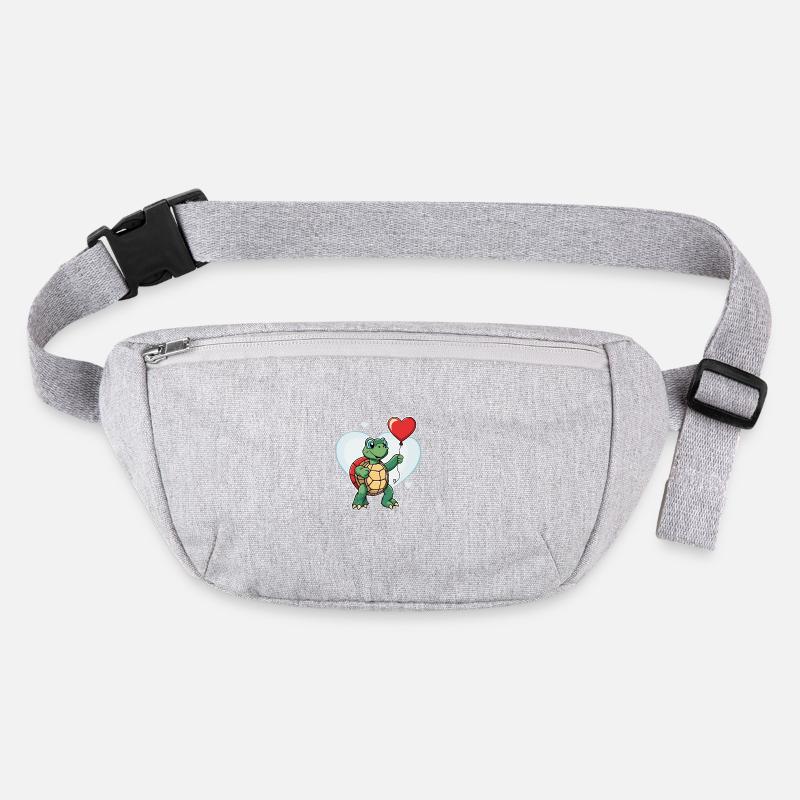 Coeur de tortue - Saint-Valentin Sac banane recyclé Stanley/Stella