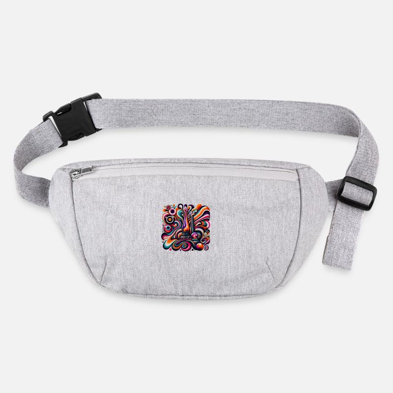 Psychedelic Retro Fusion Stanley/Stella recycled Hip Bag 