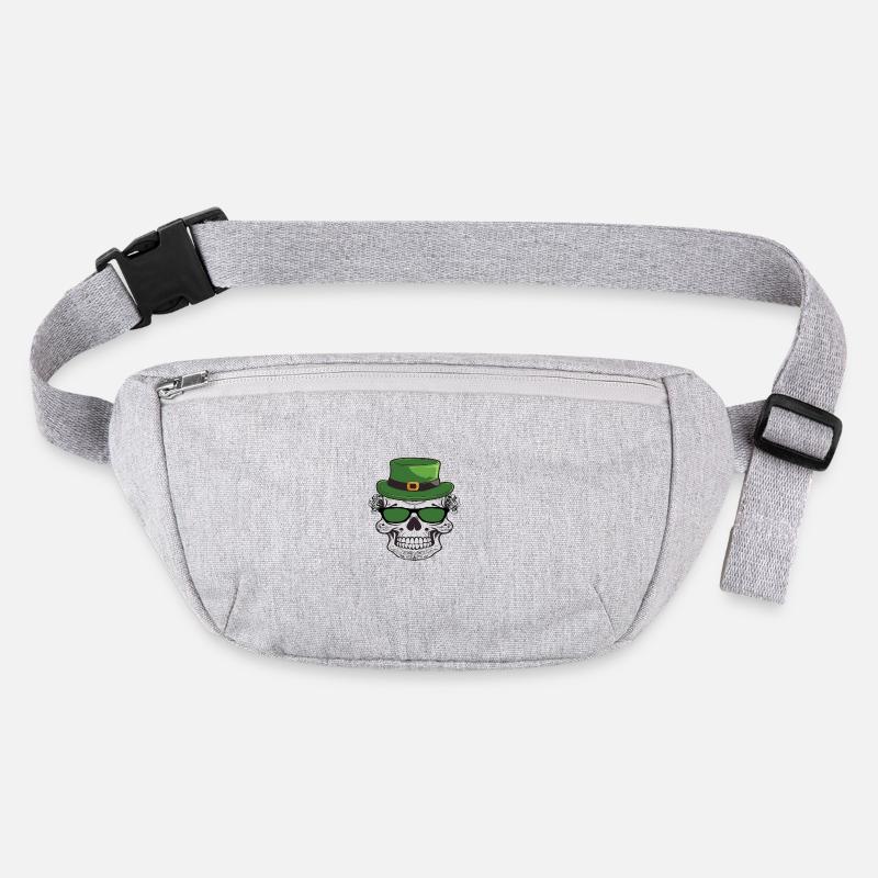 Skull Saint patrick's day Stanley/Stella recycled Hip Bag 