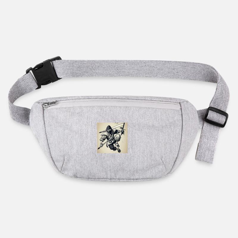 A ninja with a black and white pencil Stanley/Stella recycled Hip Bag 