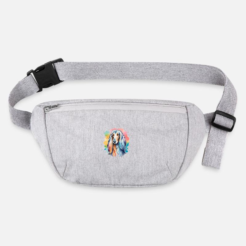 Afghan Greyhound Watercolor Stanley/Stella recycled Hip Bag 